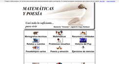 Desktop Screenshot of matematicasypoesia.com.es